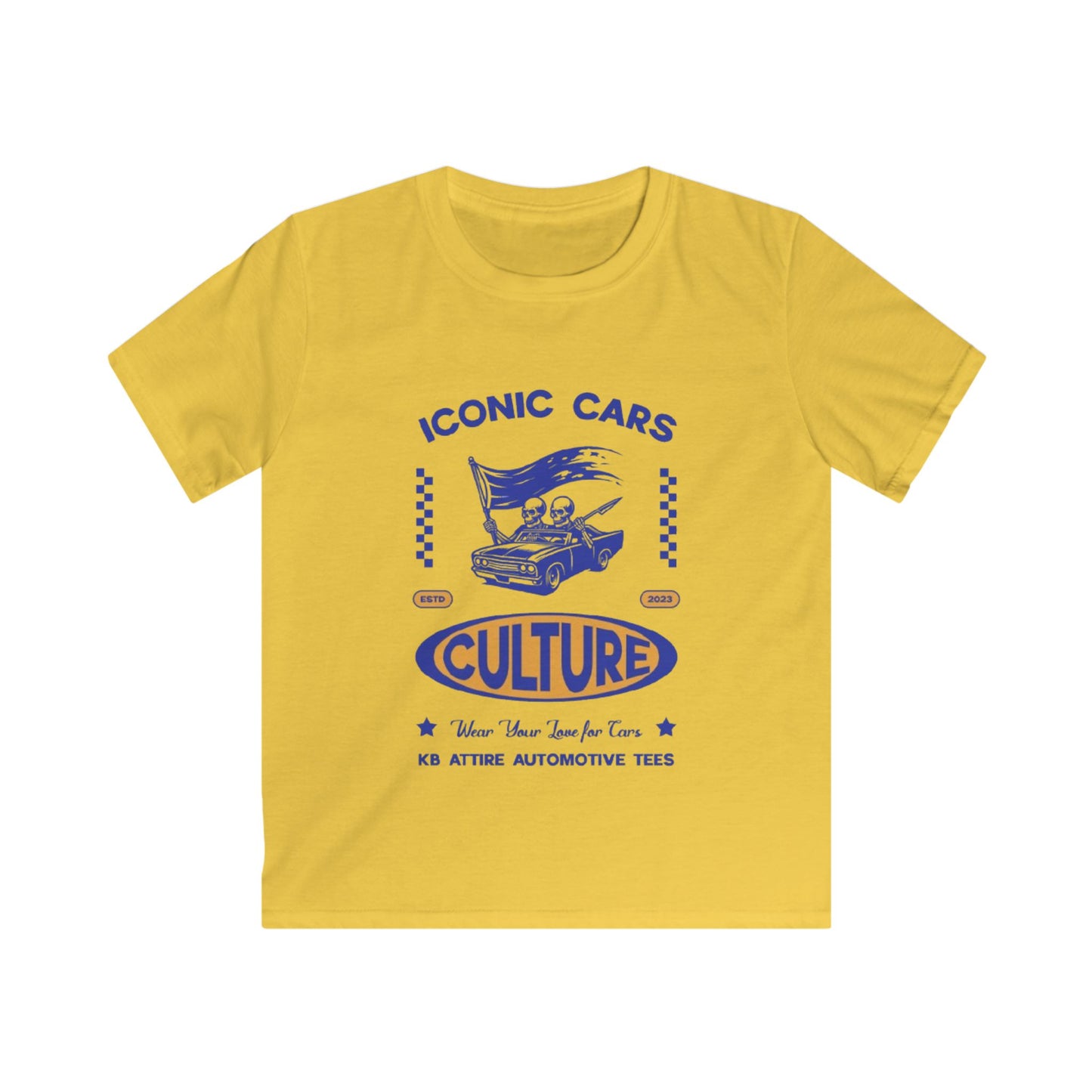 KB Attire Iconic Cars Kids Tee
