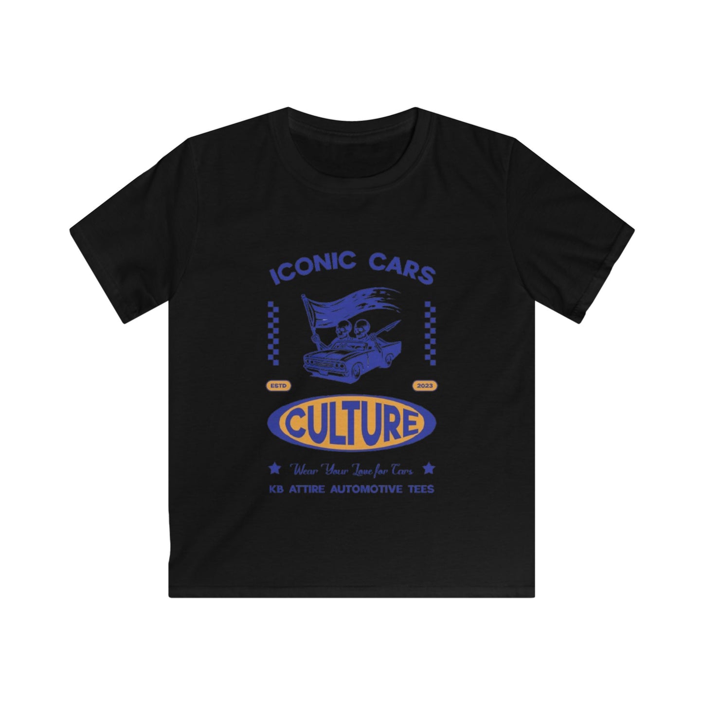 KB Attire Iconic Cars Kids Tee