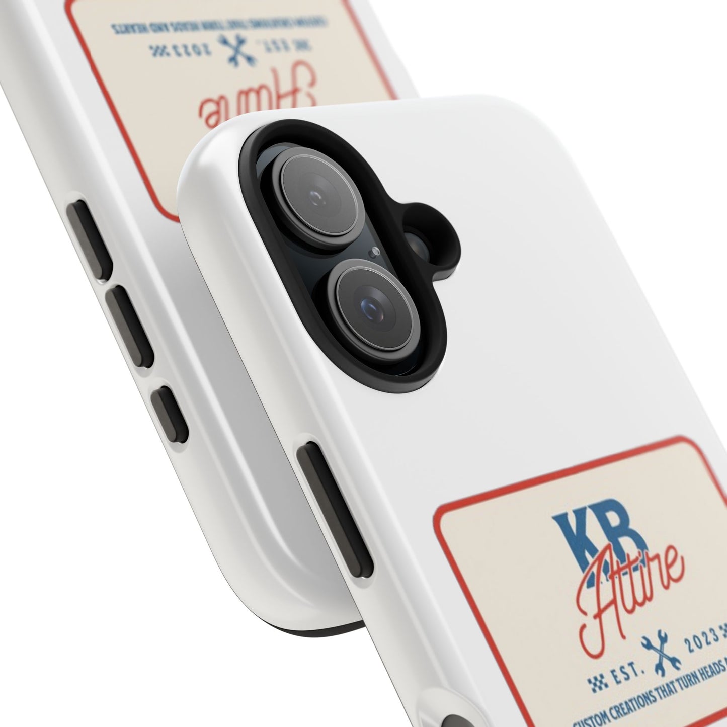 KB Attire 'The Patch' Phone Case (White)
