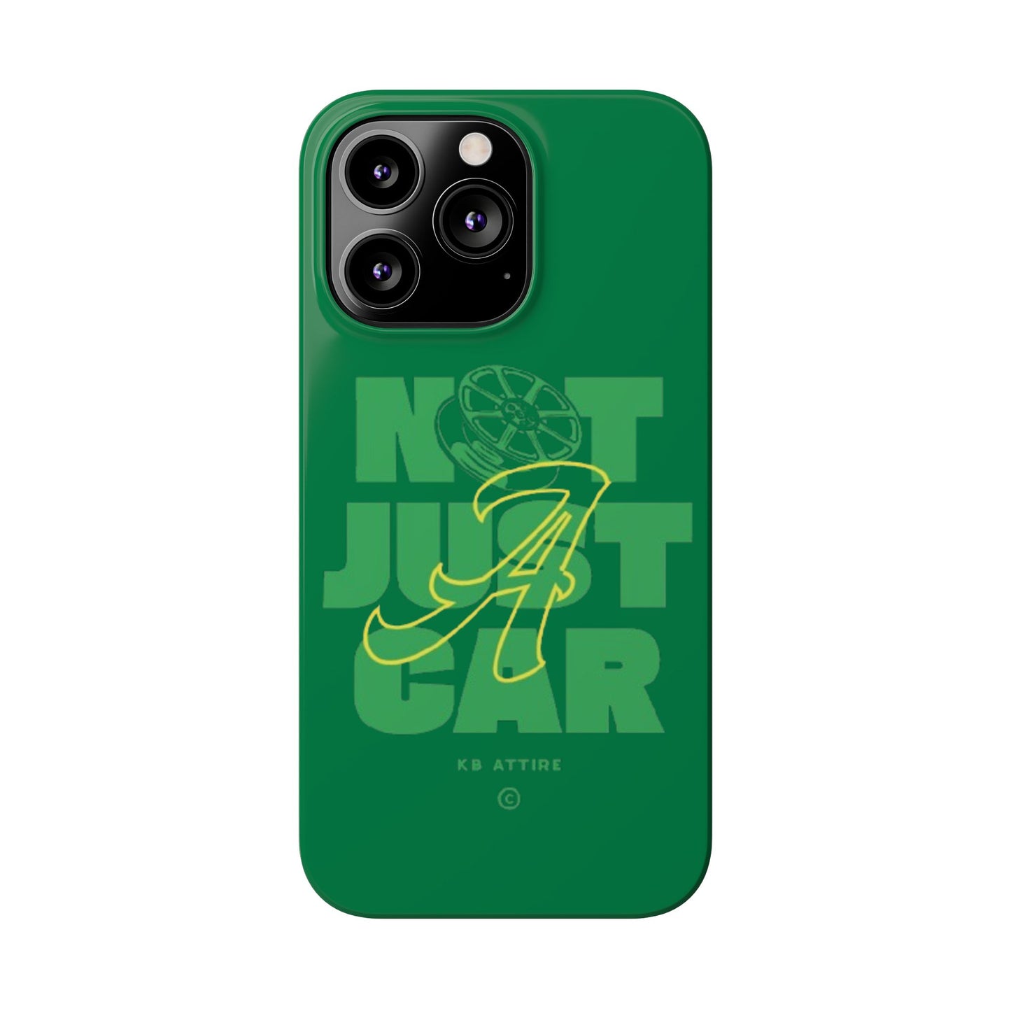 Not Just A Car Slim IPhone Cases (Green)