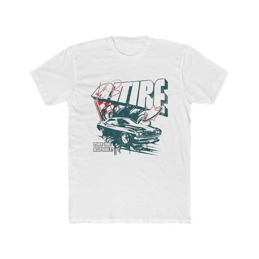 Vintage Tire Racing Graphic Tee - Unisex Cotton Crew