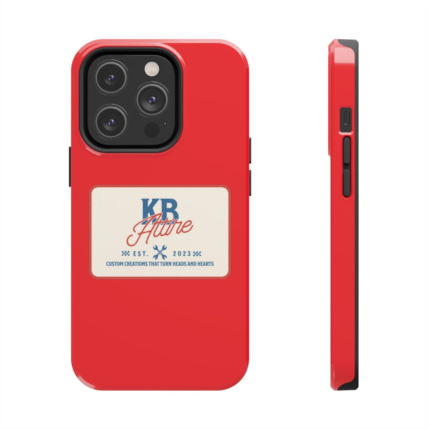 KB Attire 'The Patch' Phone Case (Red)