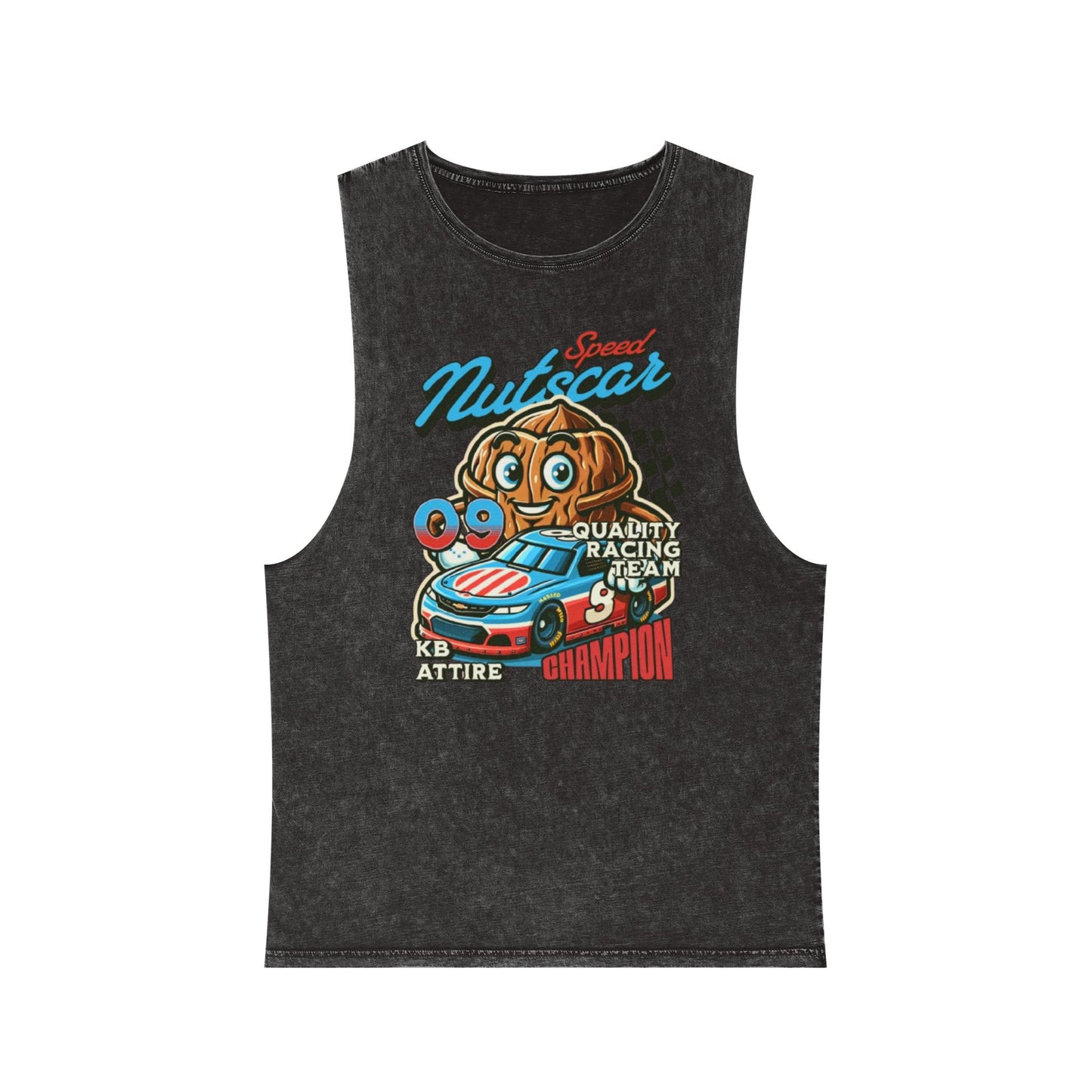 Vintage 'Nutscar Racing' Unisex Stonewash Tank Top
