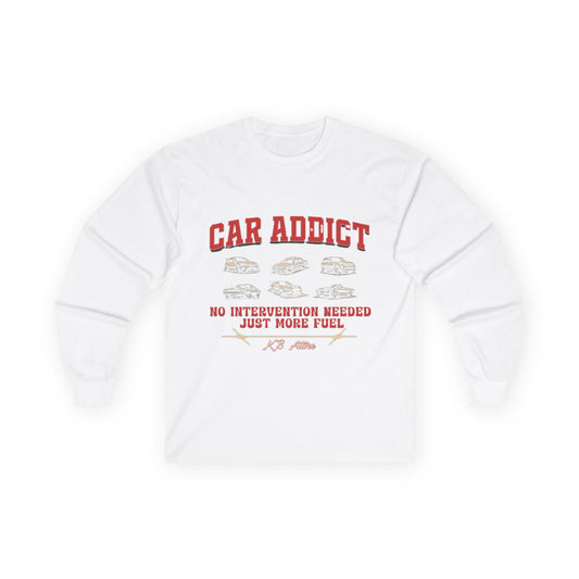 'Car Addict' Long Sleeve Tee