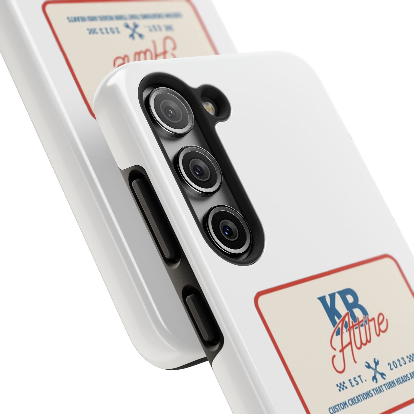 KB Attire 'The Patch' Phone Case (White)