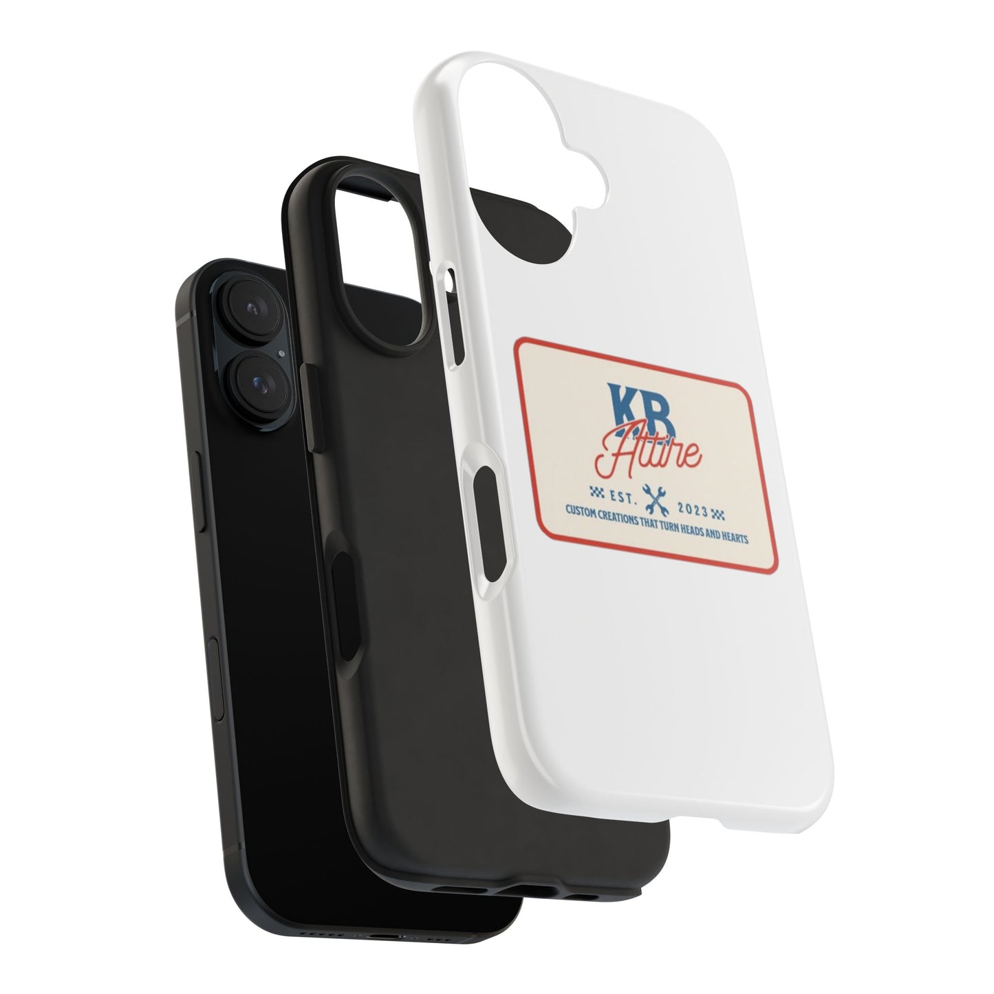 KB Attire 'The Patch' Phone Case (White)