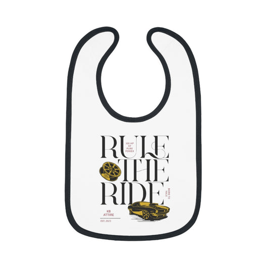 Rule The Ride Car Design Baby Bib