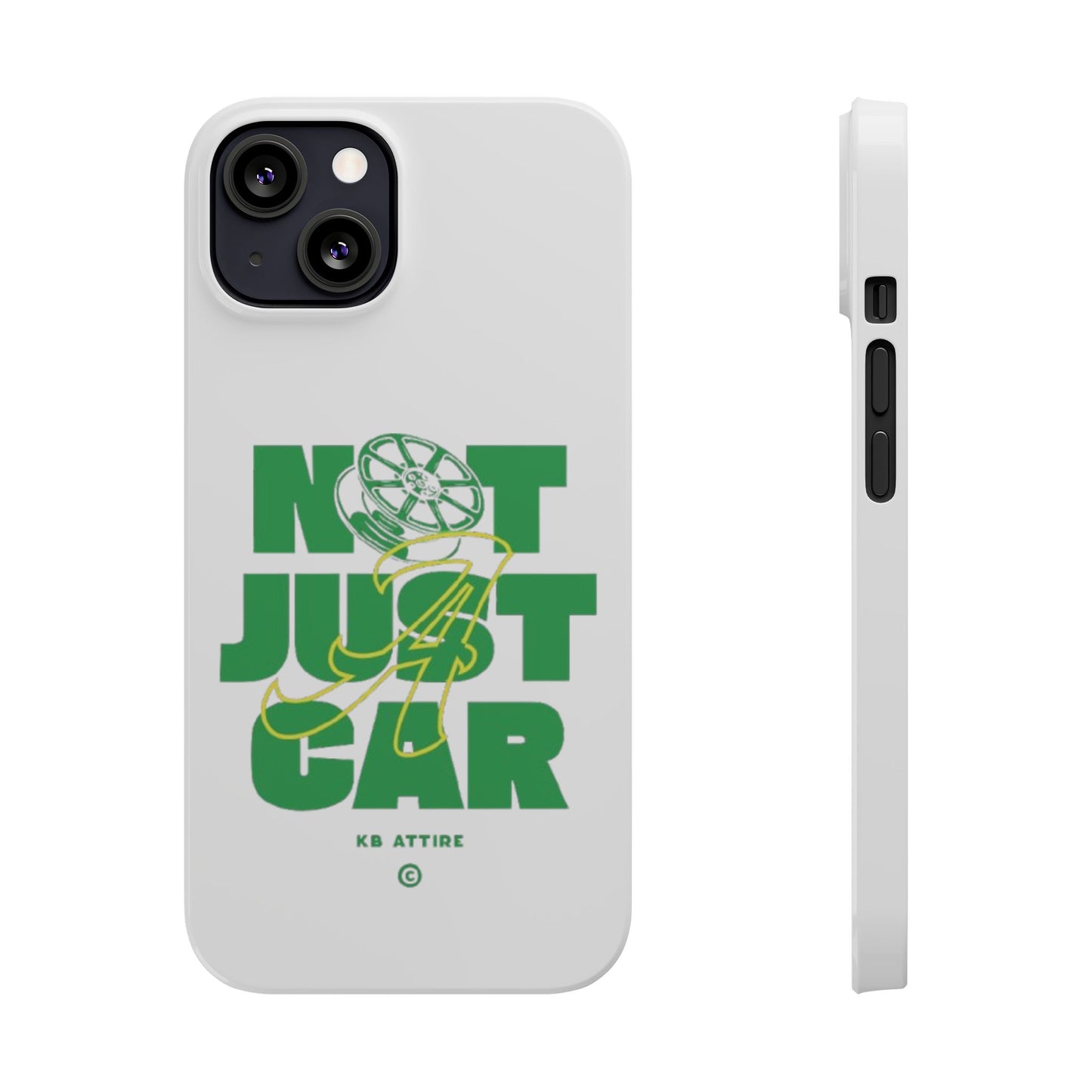 Not Just A Car Slim IPhone Cases (White)