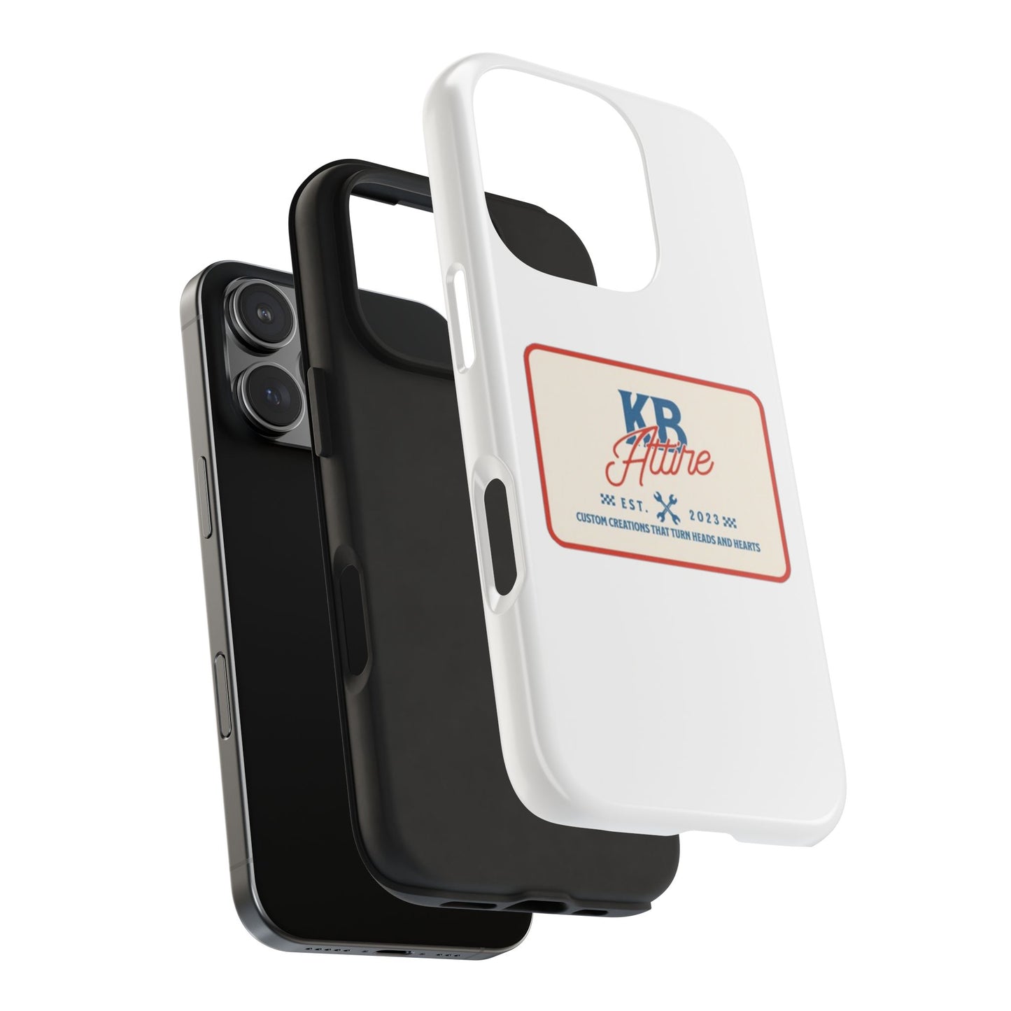 KB Attire 'The Patch' Phone Case (White)