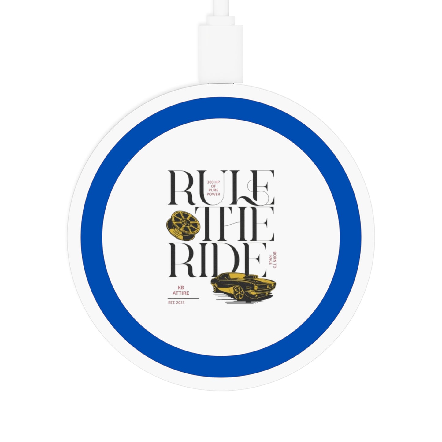 KB Attire "Rule The Ride" Wireless Charging Pad