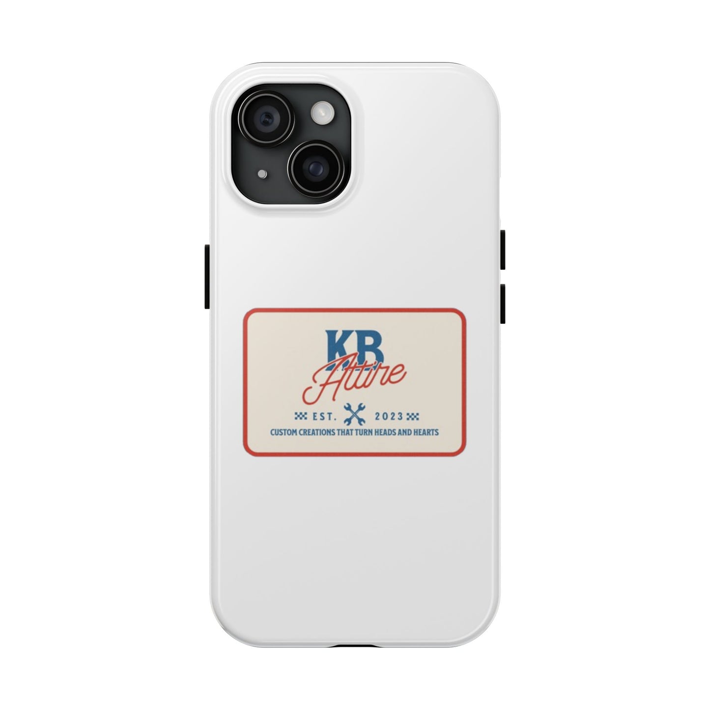KB Attire 'The Patch' Phone Case (White)