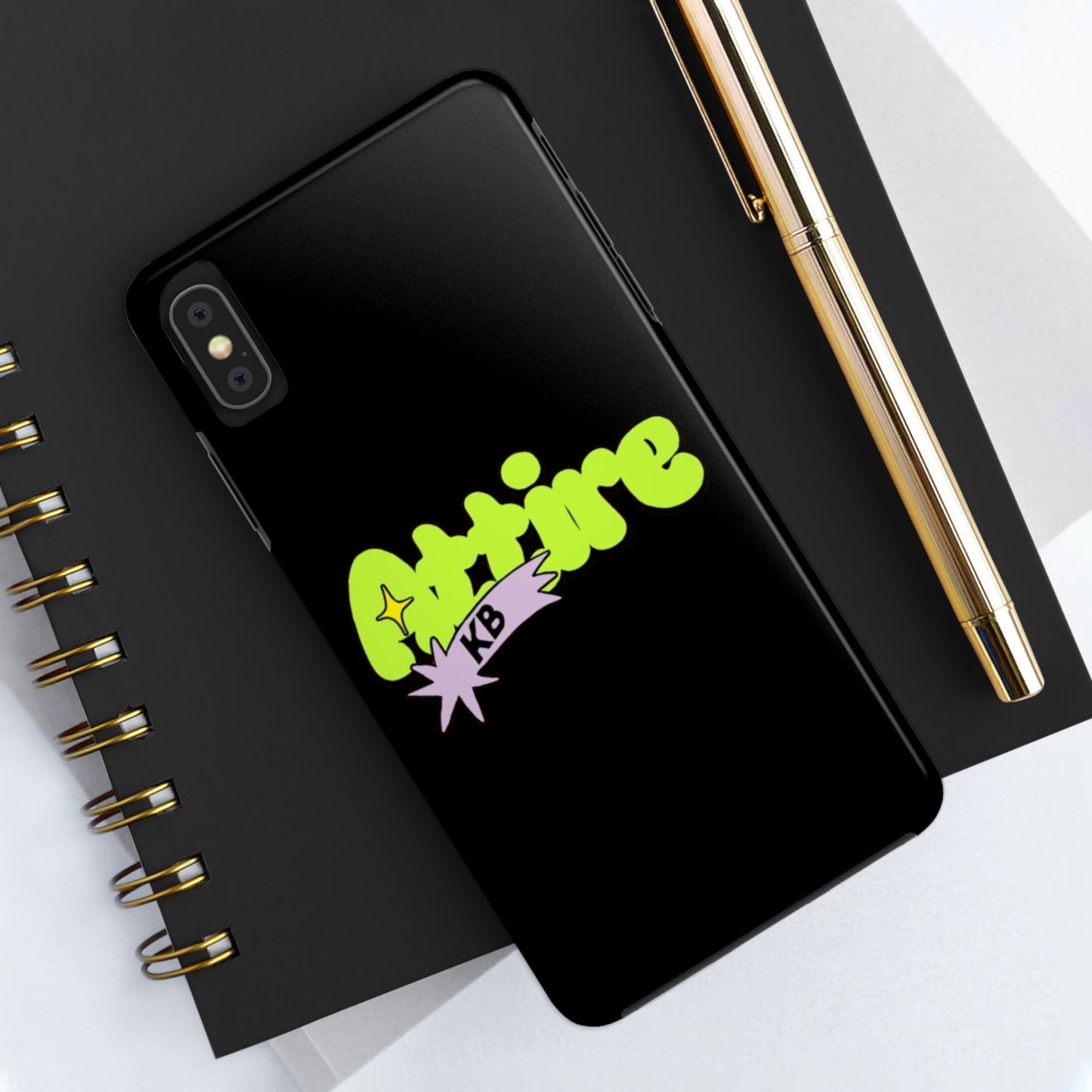 KB Attire Cartoon Phone Case (Black)