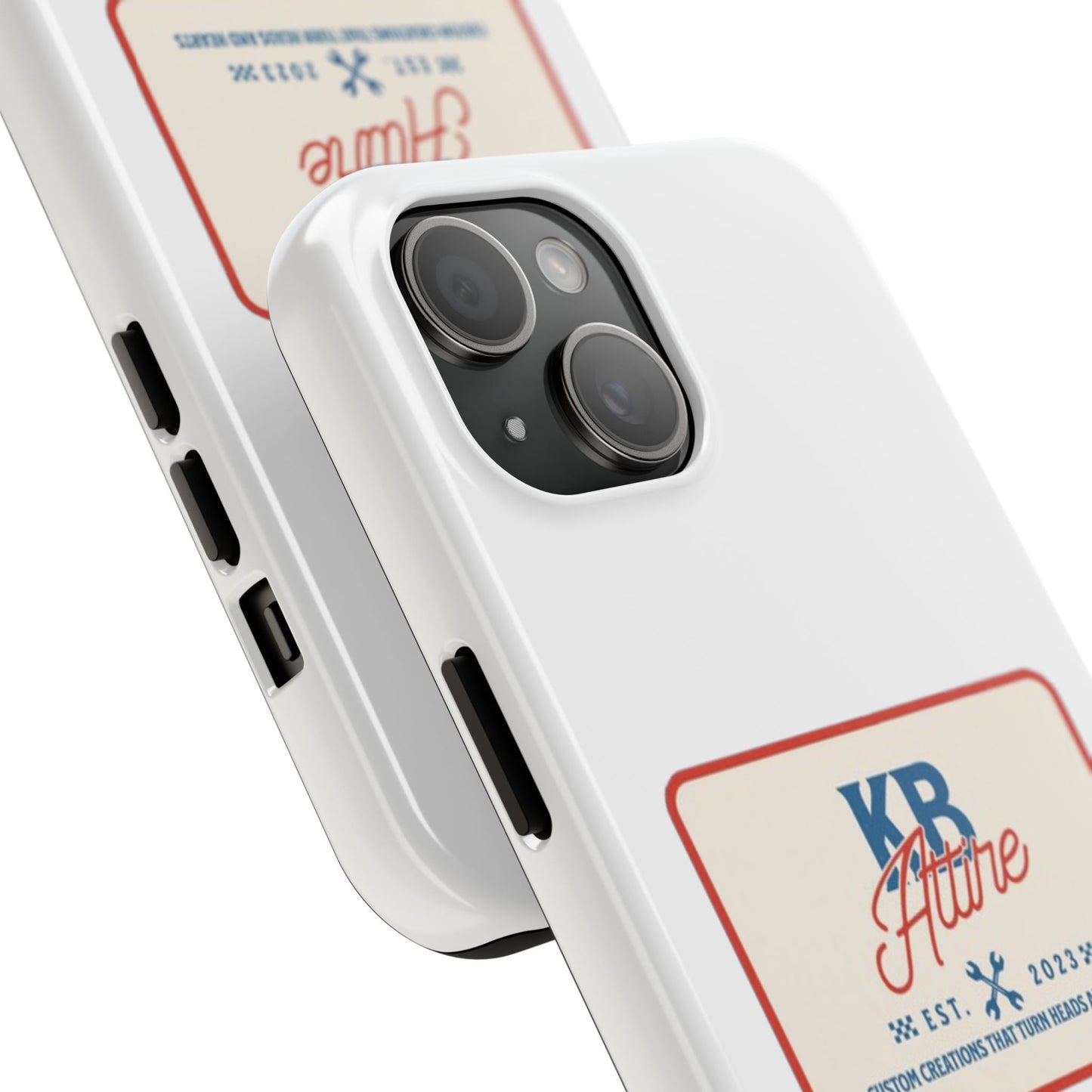 KB Attire 'The Patch' Phone Case (White)