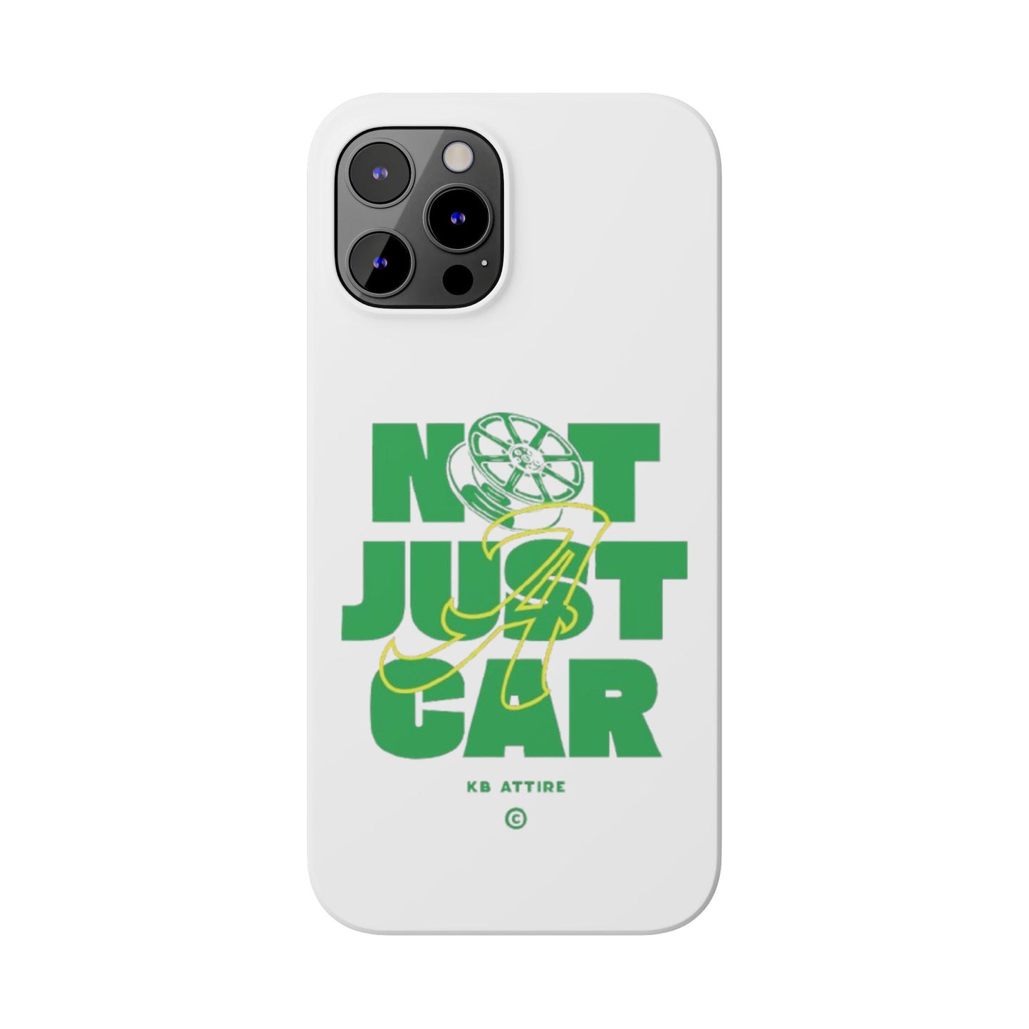 Not Just A Car Slim IPhone Cases (White)