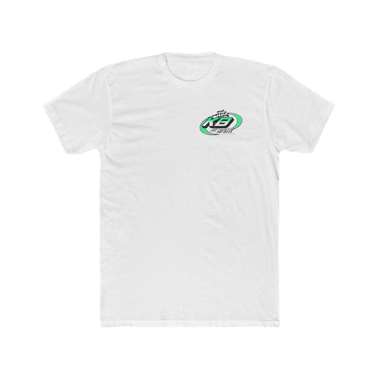 Racing Inspired Unisex Cotton Crew Tee - Checkered Flag Design