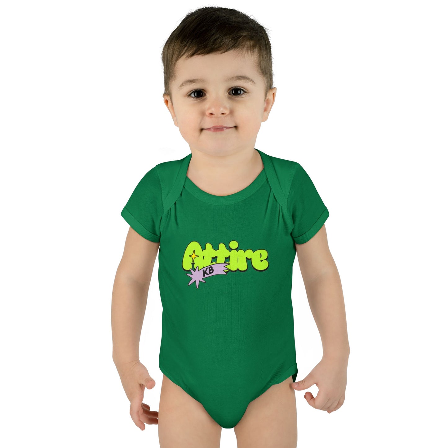 KB Attire Infant Bodysuit with "Cartoon" Logo
