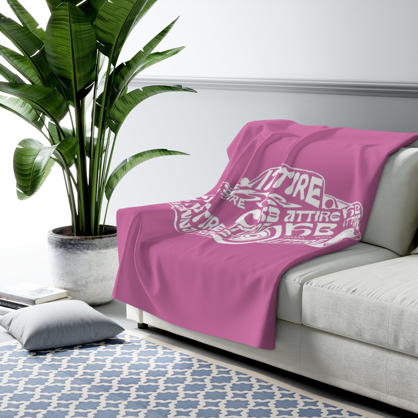 Cozy KB Attire Car Fleece Blanket (Pink)