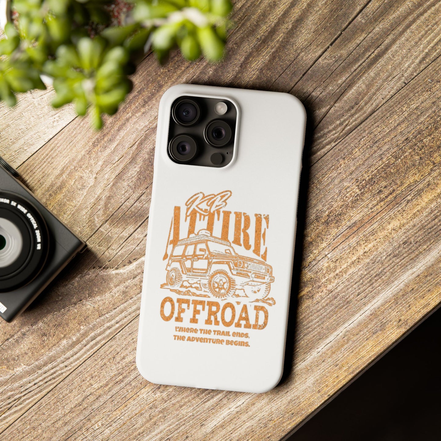 KB Attire Offroad Adventure IPhone Case (White)