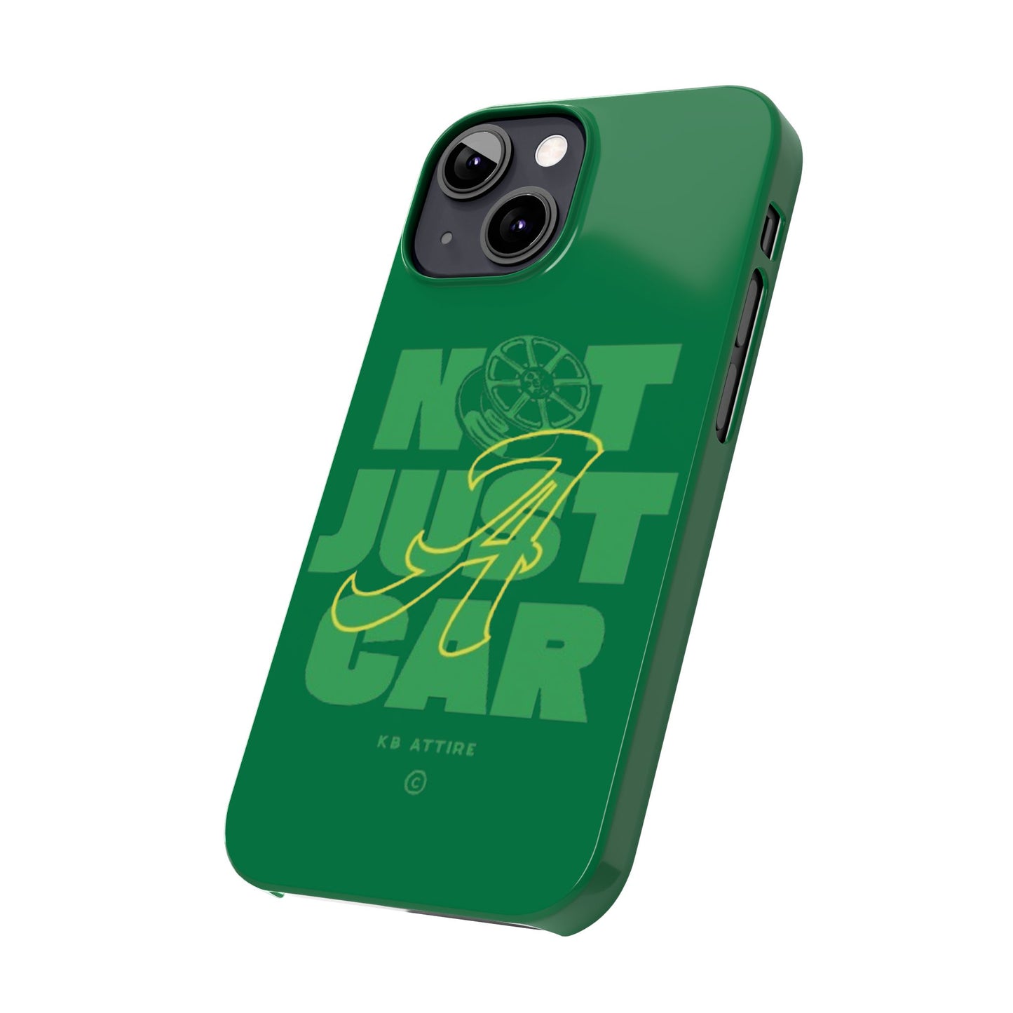 Not Just A Car Slim IPhone Cases (Green)