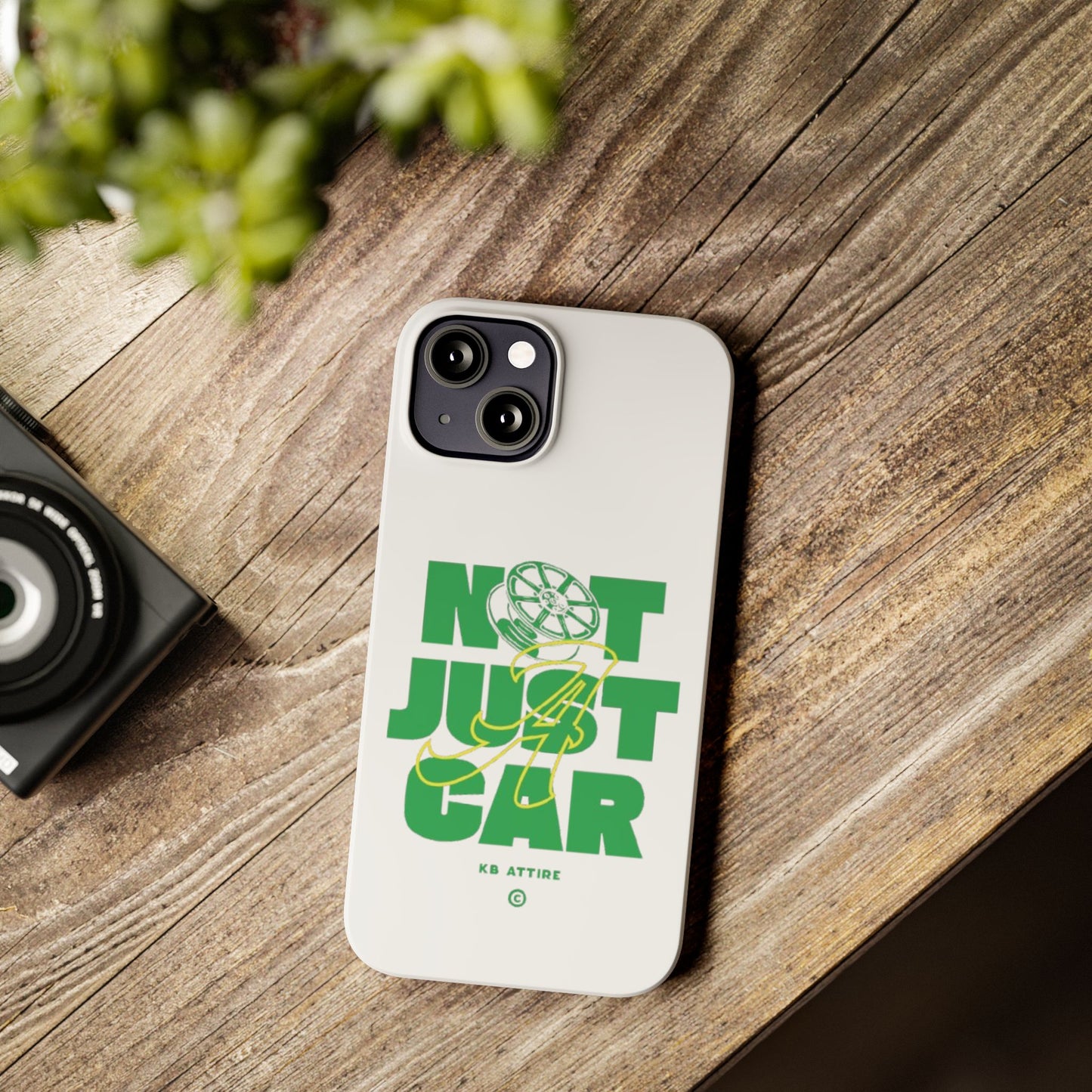 Not Just A Car Slim IPhone Cases (White)