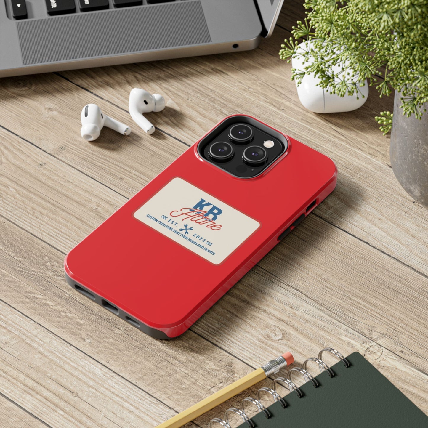 KB Attire 'The Patch' Phone Case (Red)