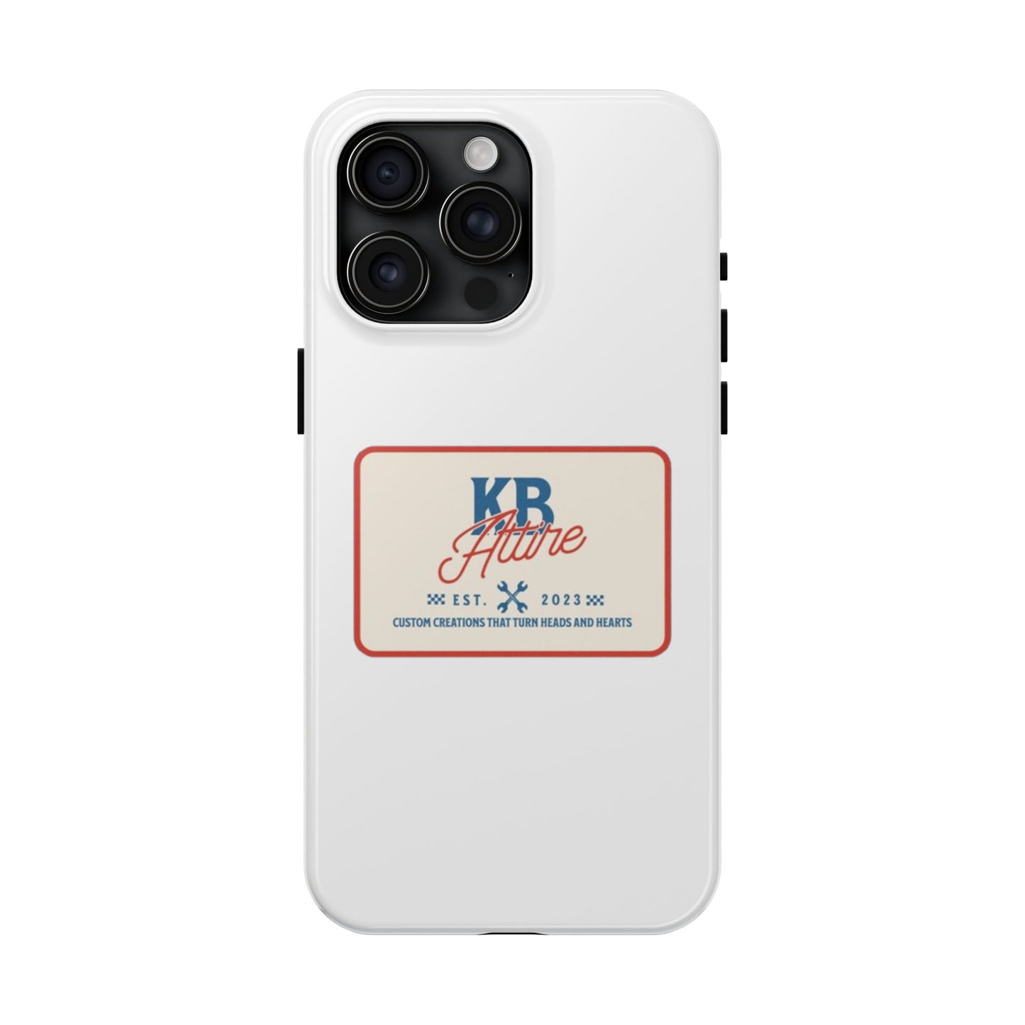 KB Attire 'The Patch' Phone Case (White)