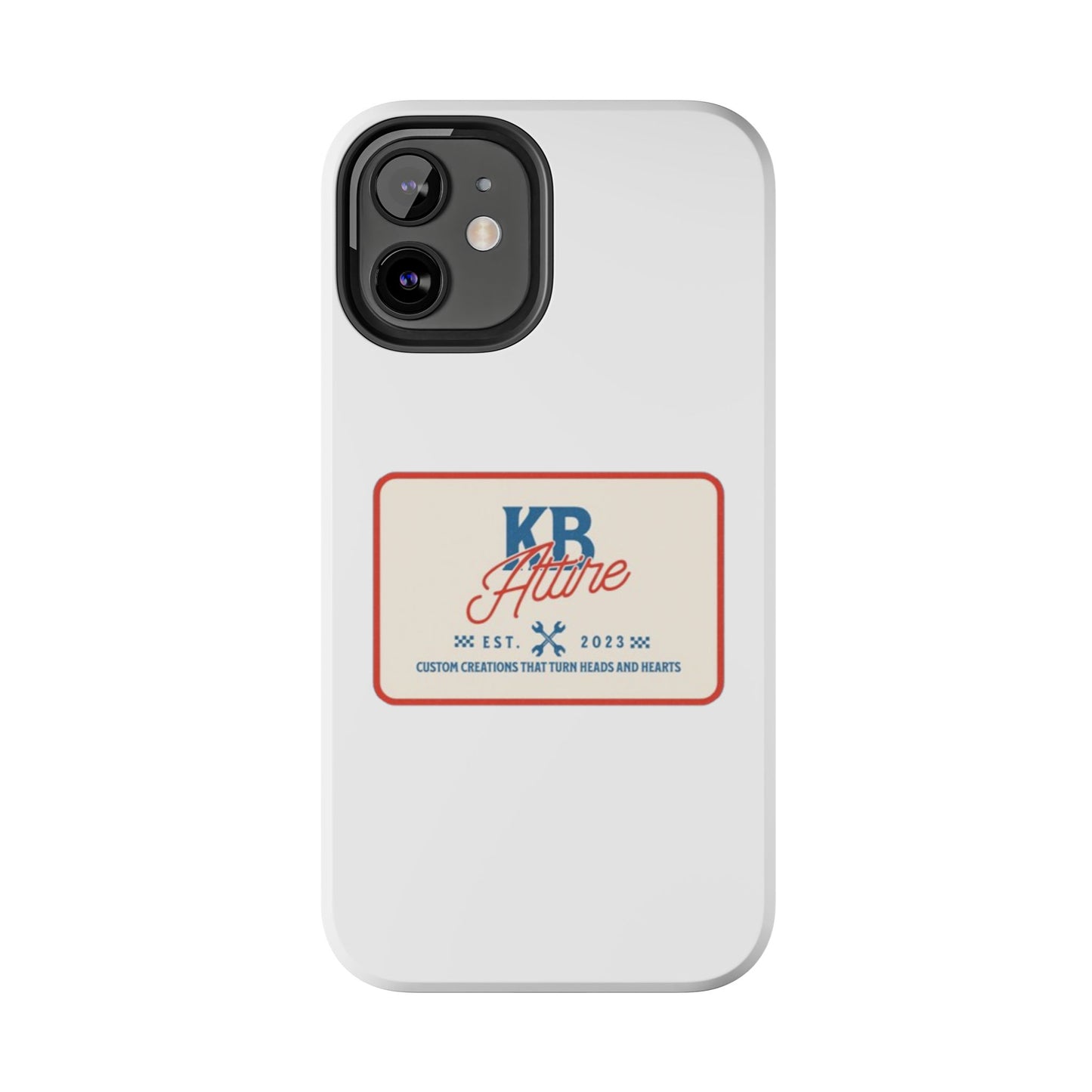 KB Attire 'The Patch' Phone Case (White)