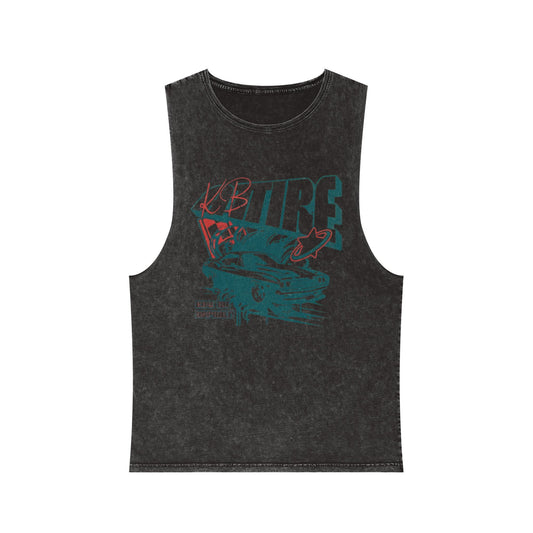 'Hot Ride' Stonewash Tank Top