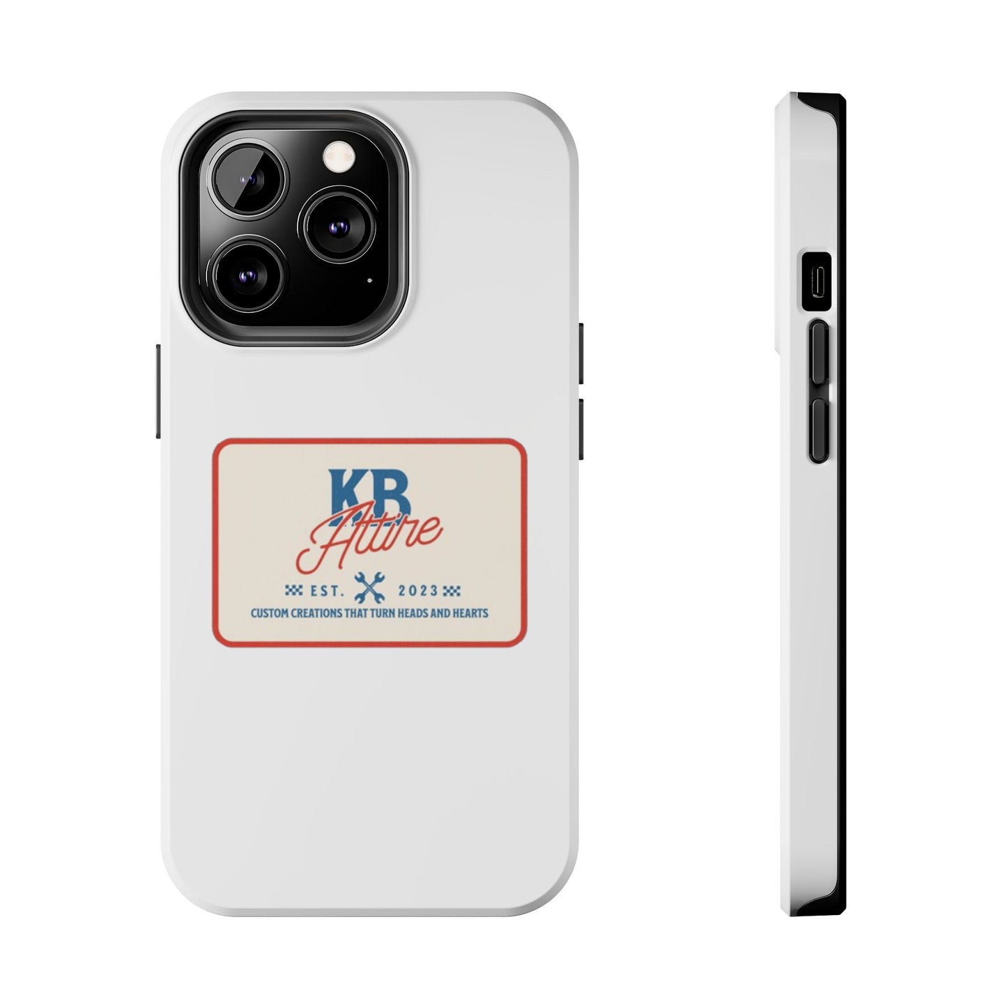KB Attire 'The Patch' Phone Case (White)