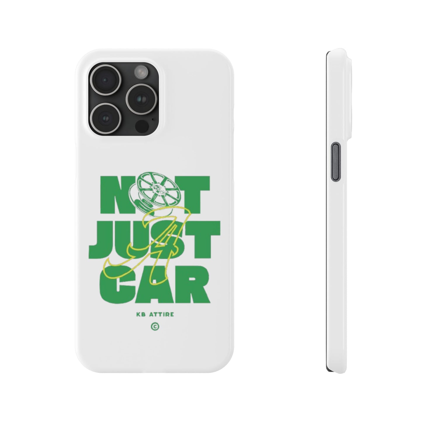 Not Just A Car Slim IPhone Cases (White)