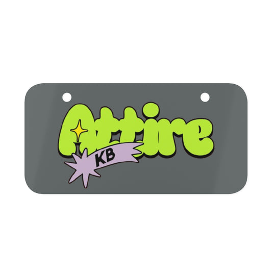 KB Attire "Cartoon' Logo License Plate