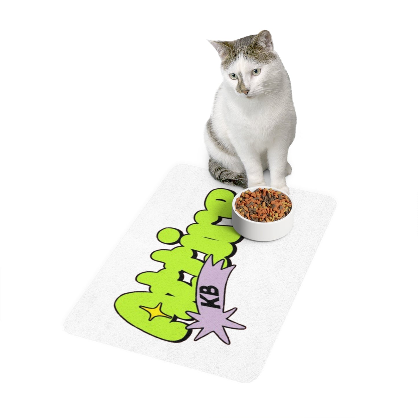 KB Attire "Cartoon" Pet Food Mat