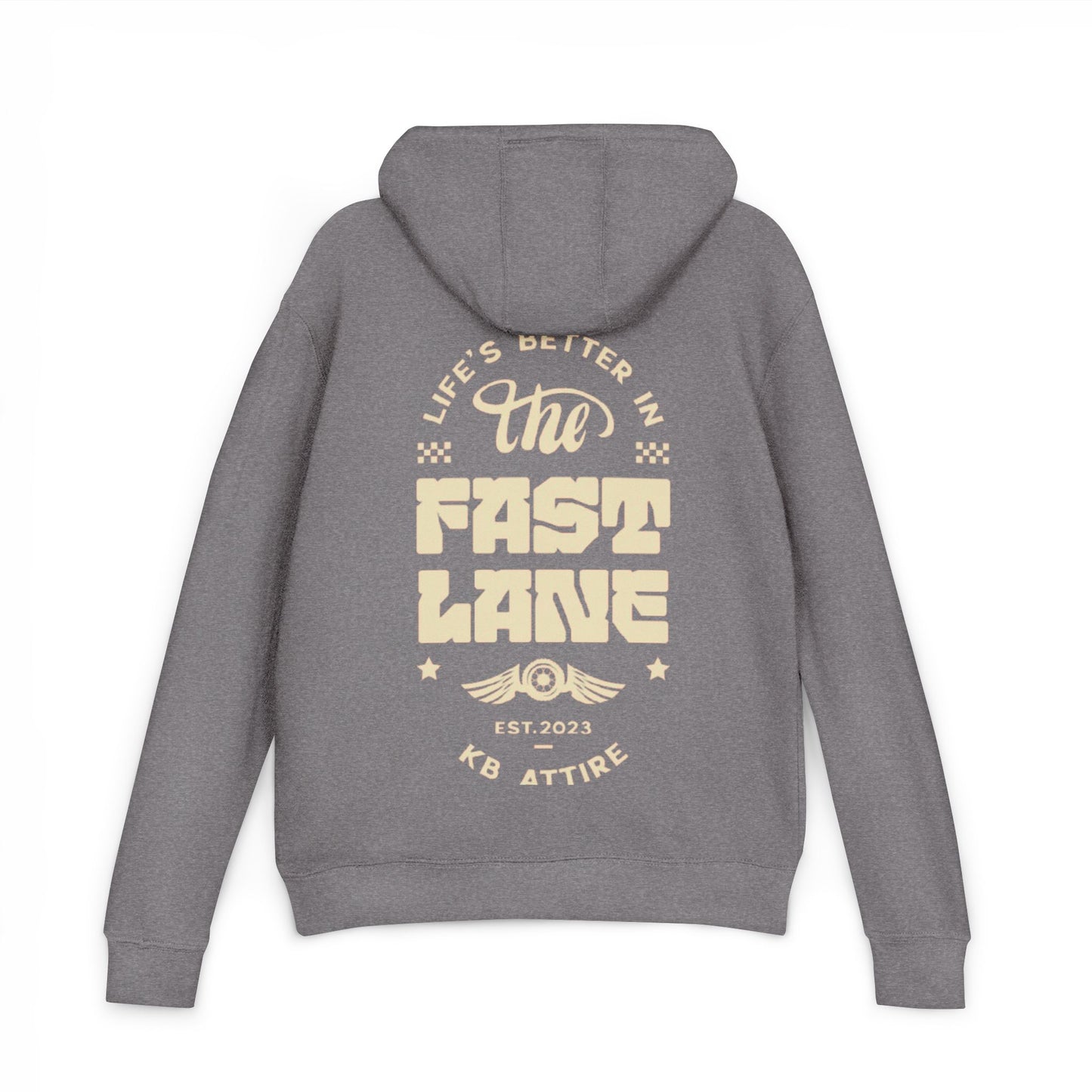 KB Attire French Terry Fast Lane Vintage Hoodie