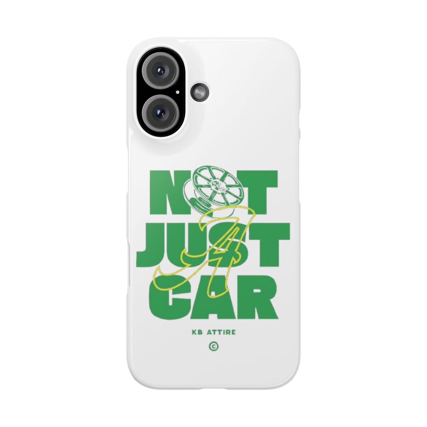 Not Just A Car Slim IPhone Cases (White)