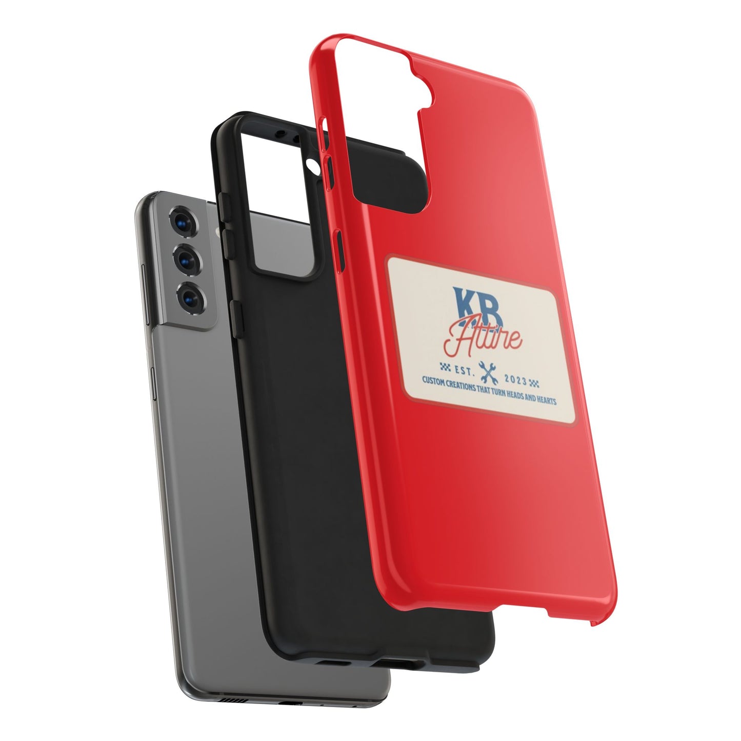 KB Attire 'The Patch' Phone Case (Red)