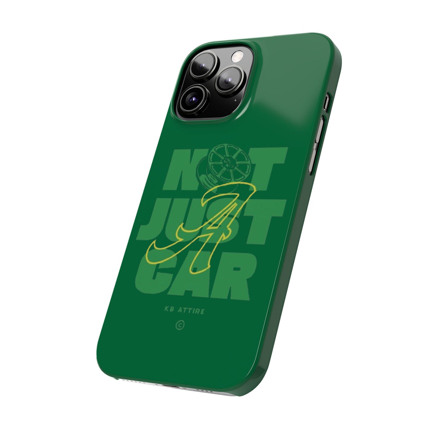 Not Just A Car Slim IPhone Cases (Green)
