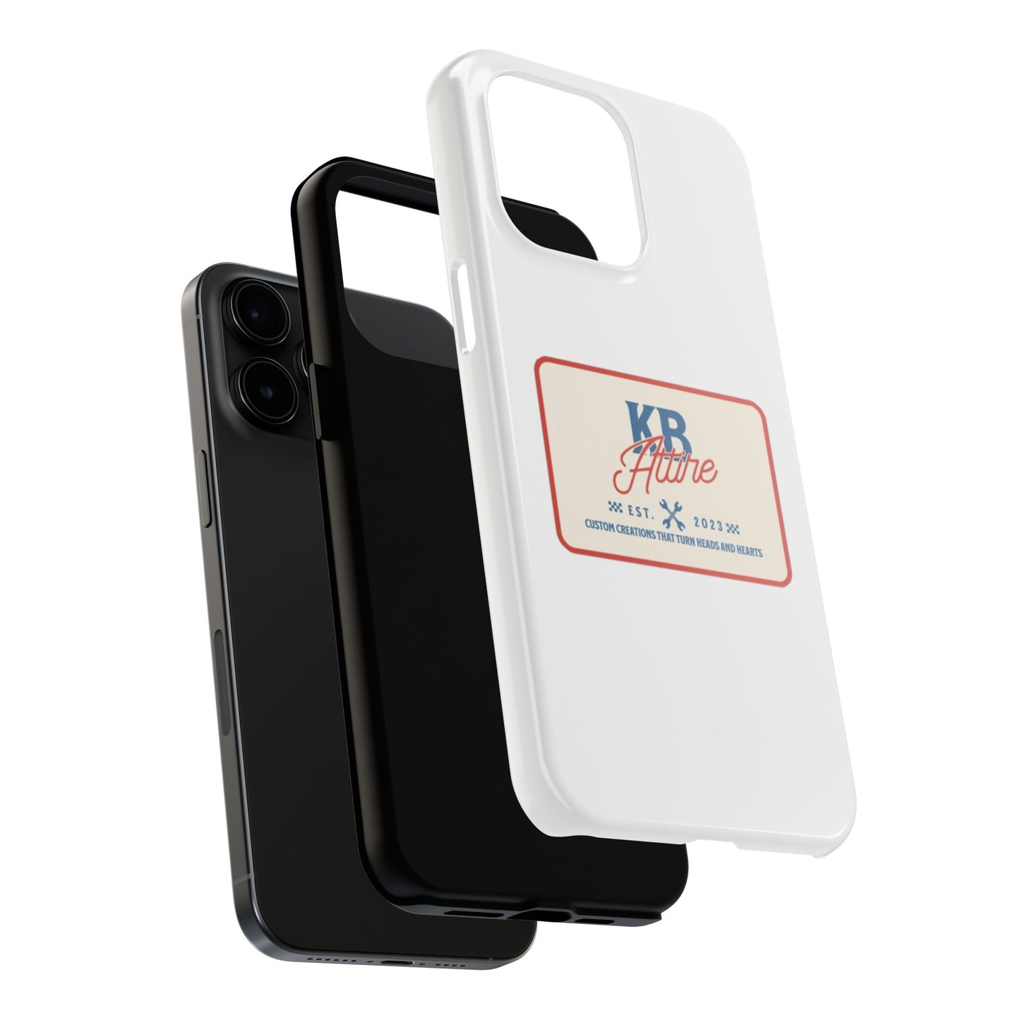 KB Attire 'The Patch' Phone Case (White)