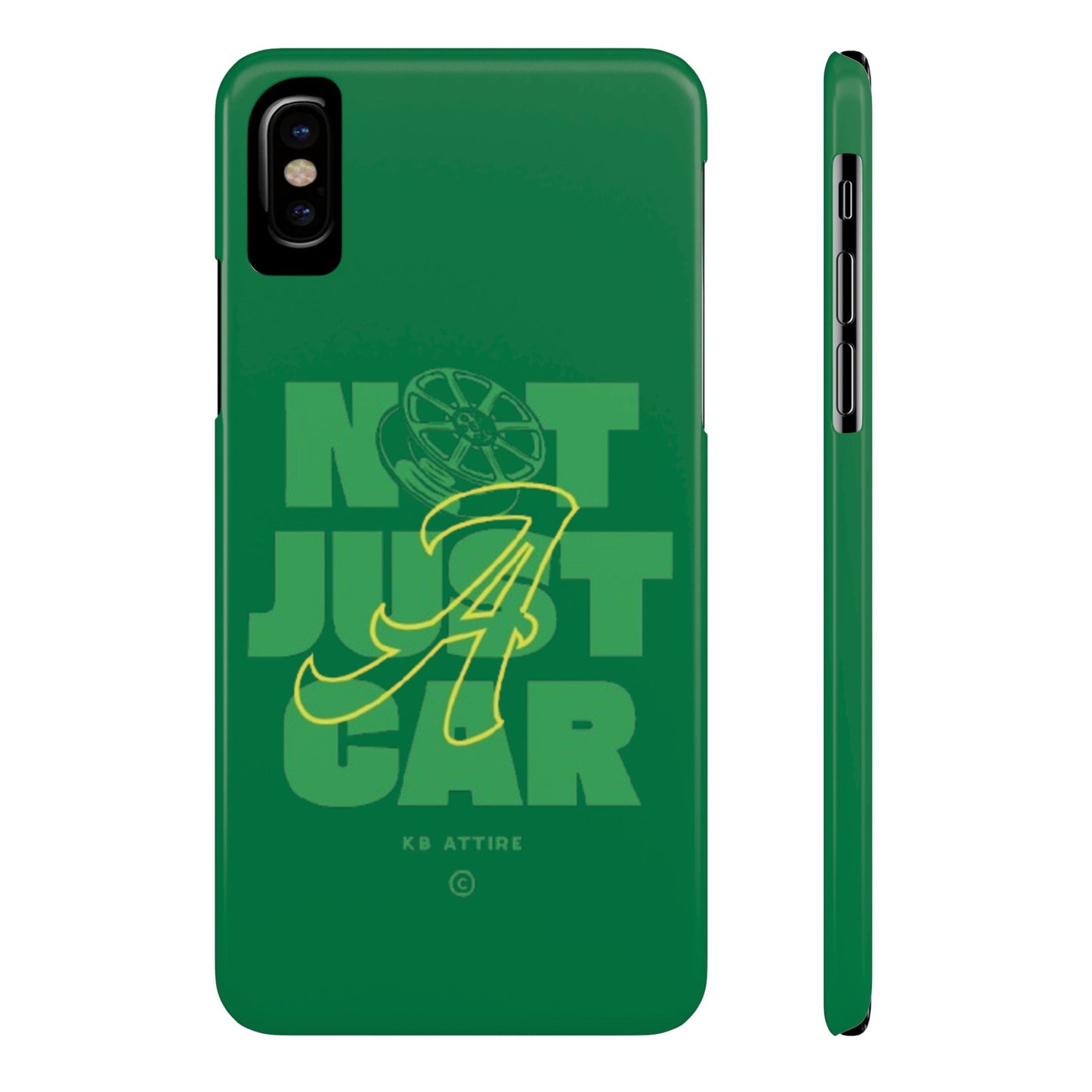 Not Just A Car Slim IPhone Cases (Green)