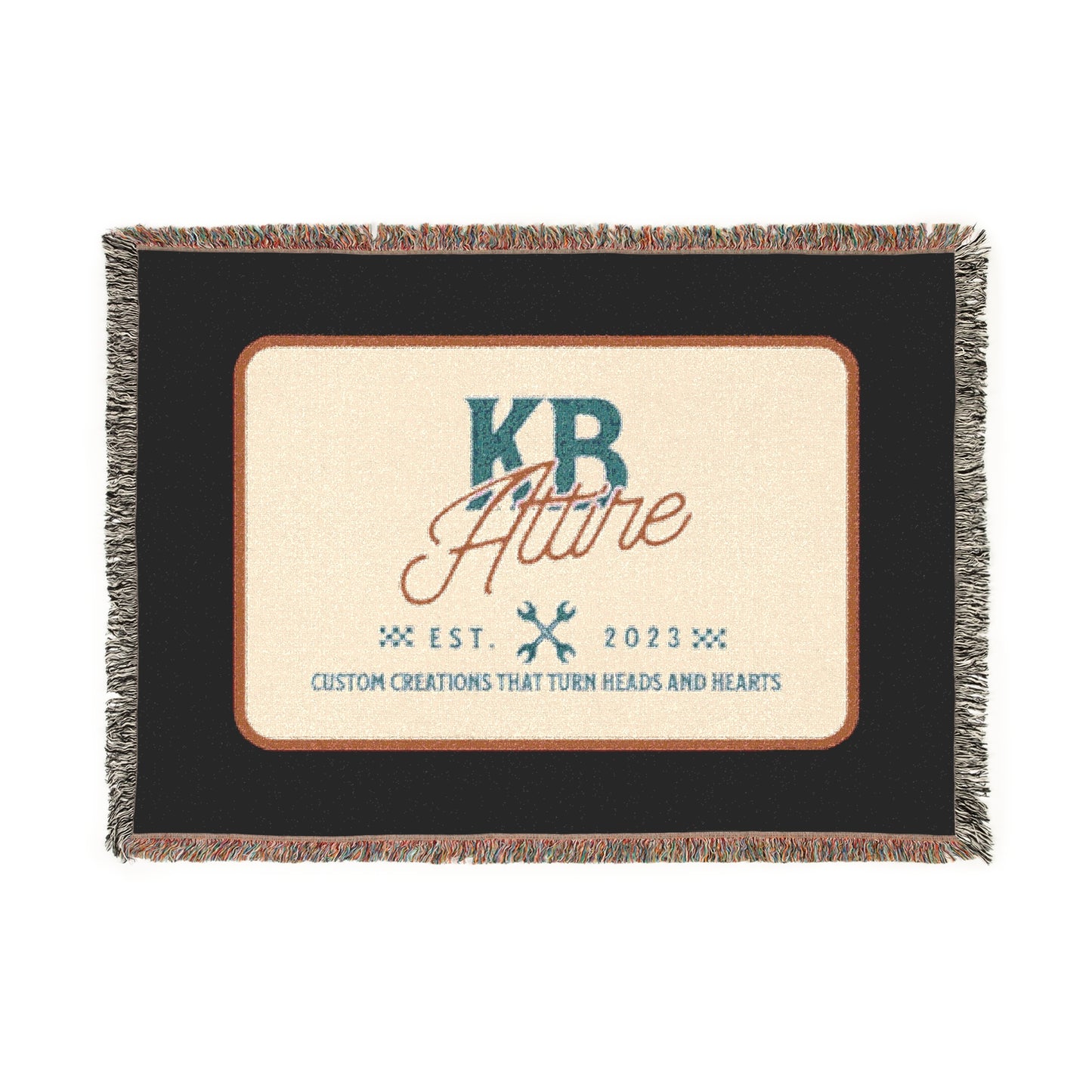 KB Attire "The Logo" Woven Blanket (Black)