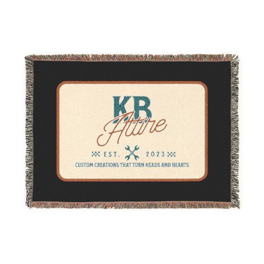KB Attire "The Logo" Woven Blanket (Black)
