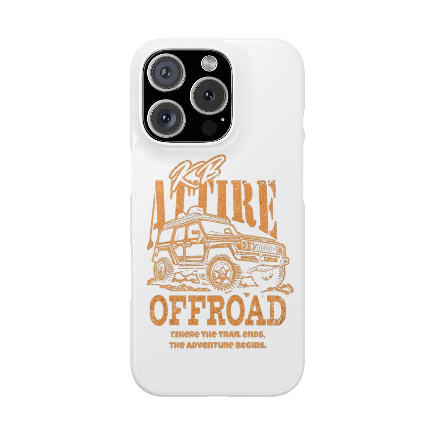 KB Attire Offroad Adventure IPhone Case (White)