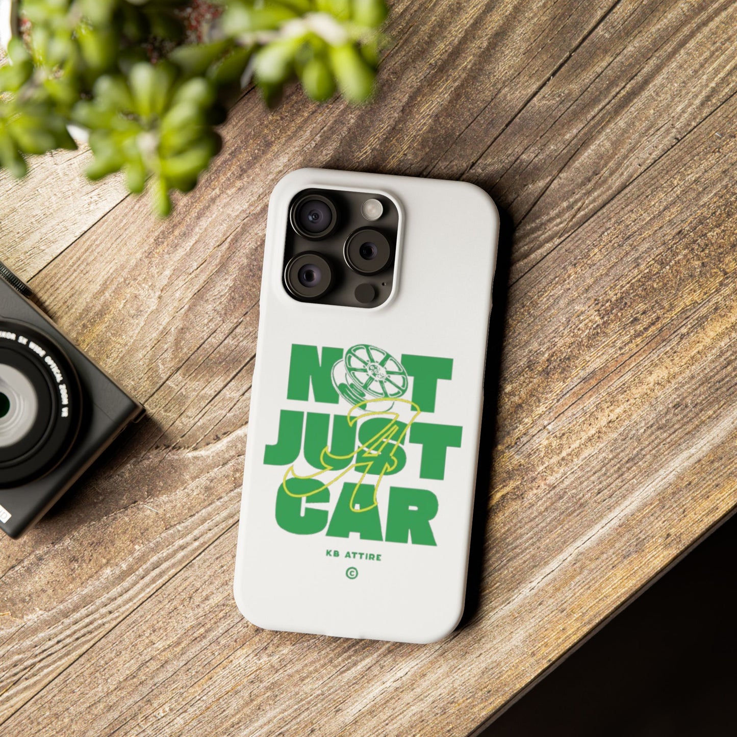 Not Just A Car Slim IPhone Cases (White)