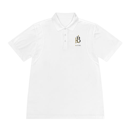 Custom White KB Attire Men's Sport Polo Shirt