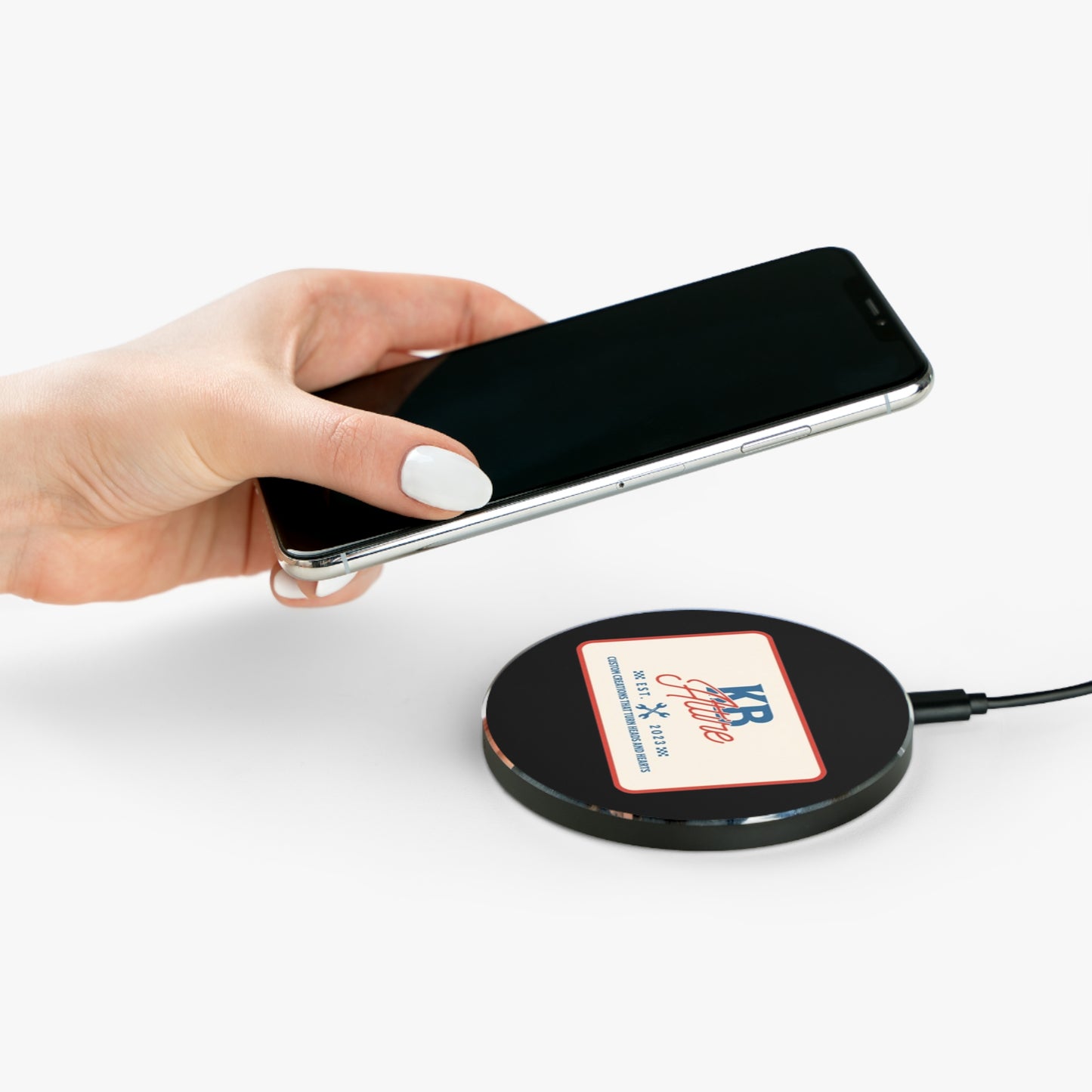KB Attire "The Patch" Logo Wireless Charger (Black)