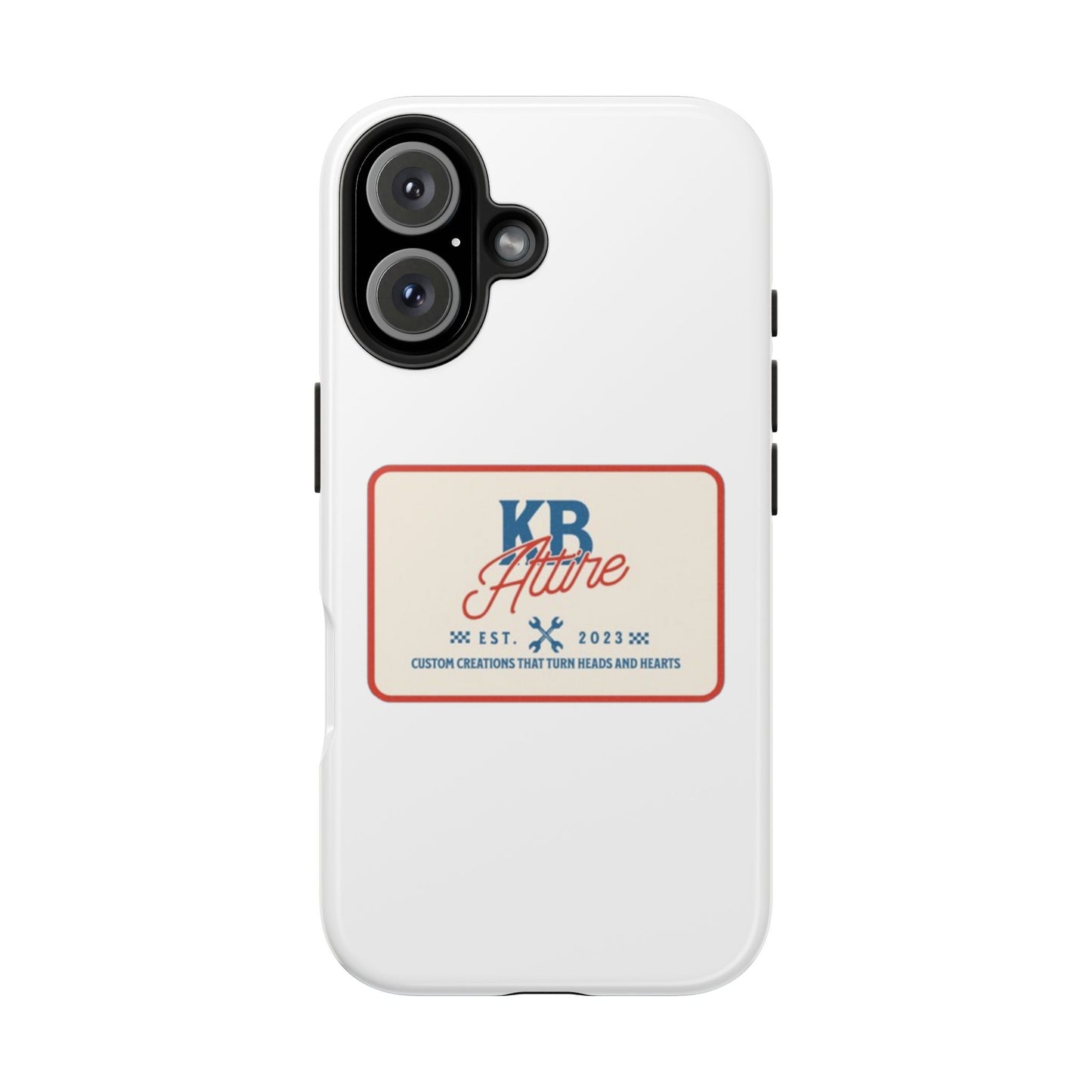 KB Attire 'The Patch' Phone Case (White)