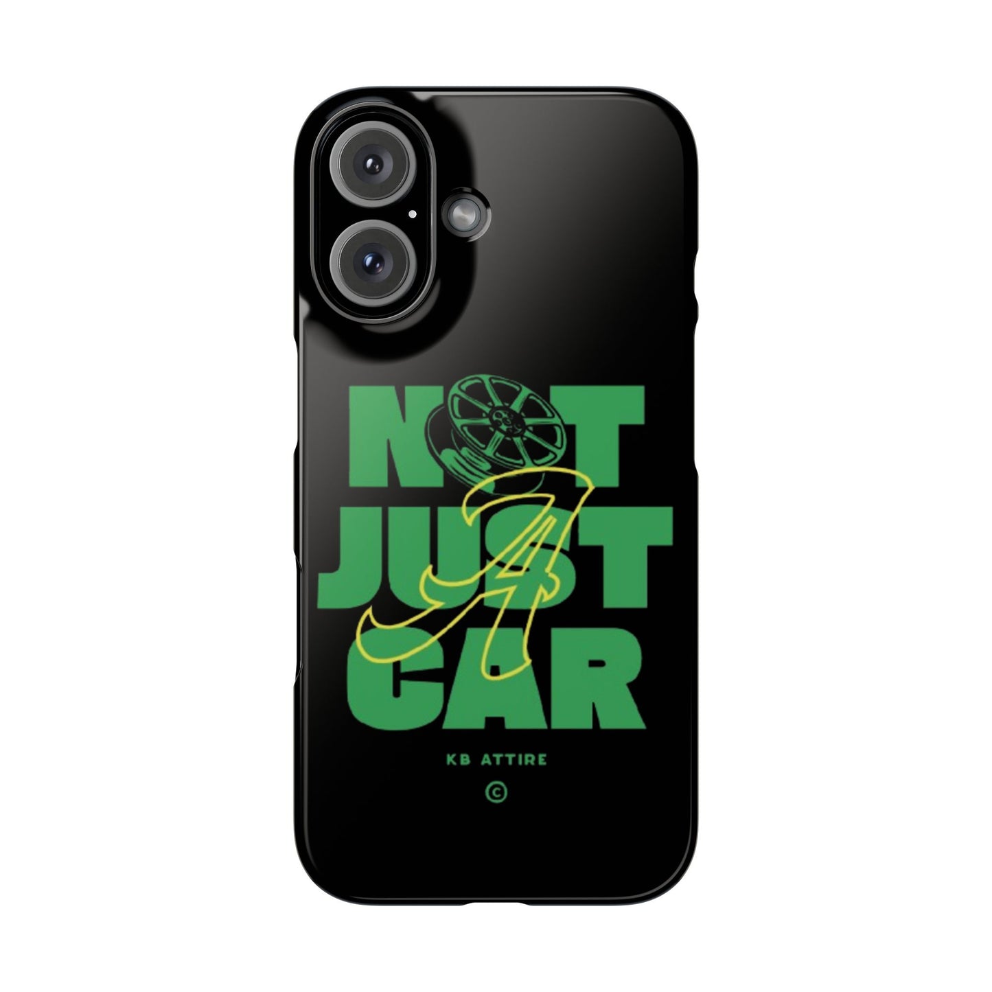Not Just A Car Slim IPhone Cases (Black)