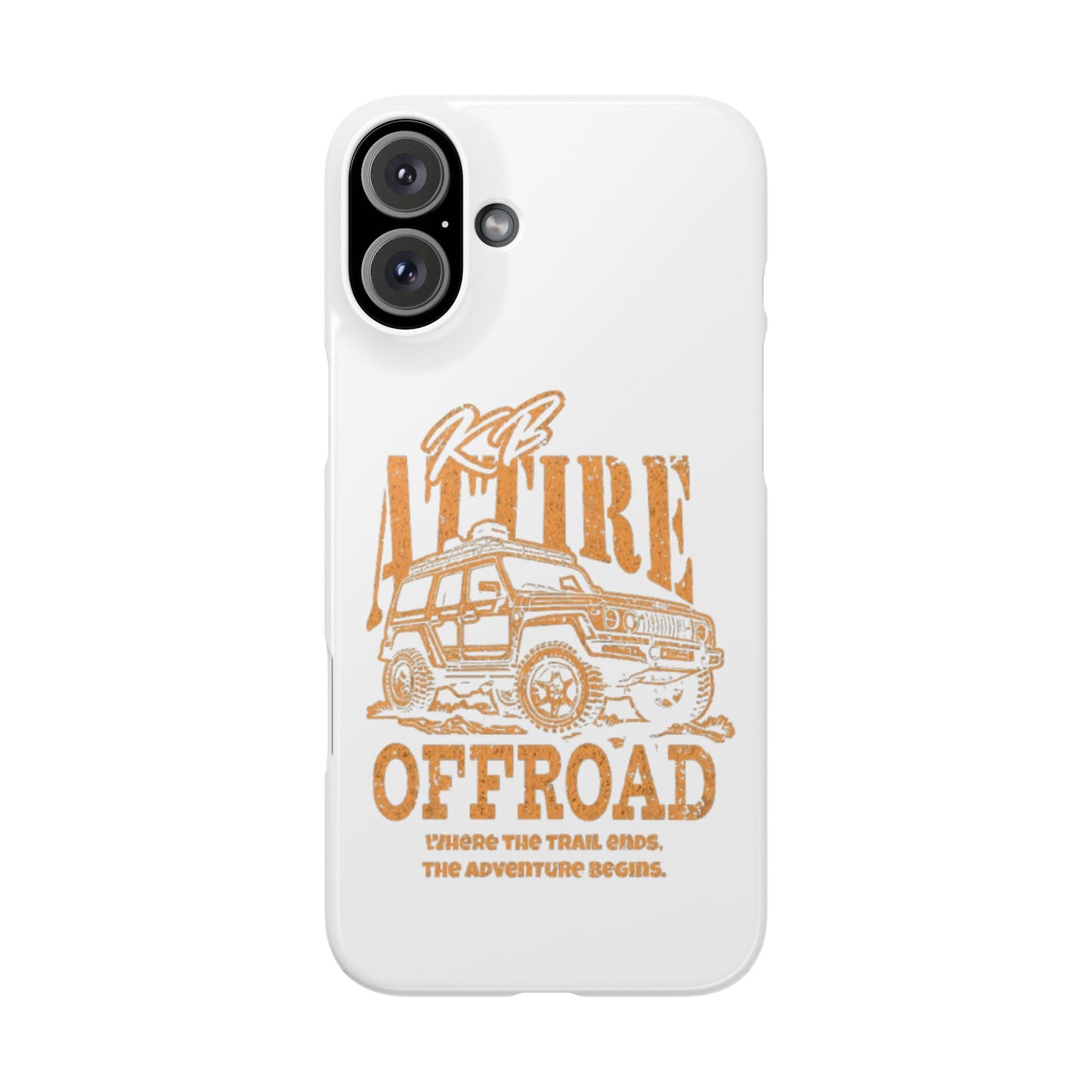 KB Attire Offroad Adventure IPhone Case (White)
