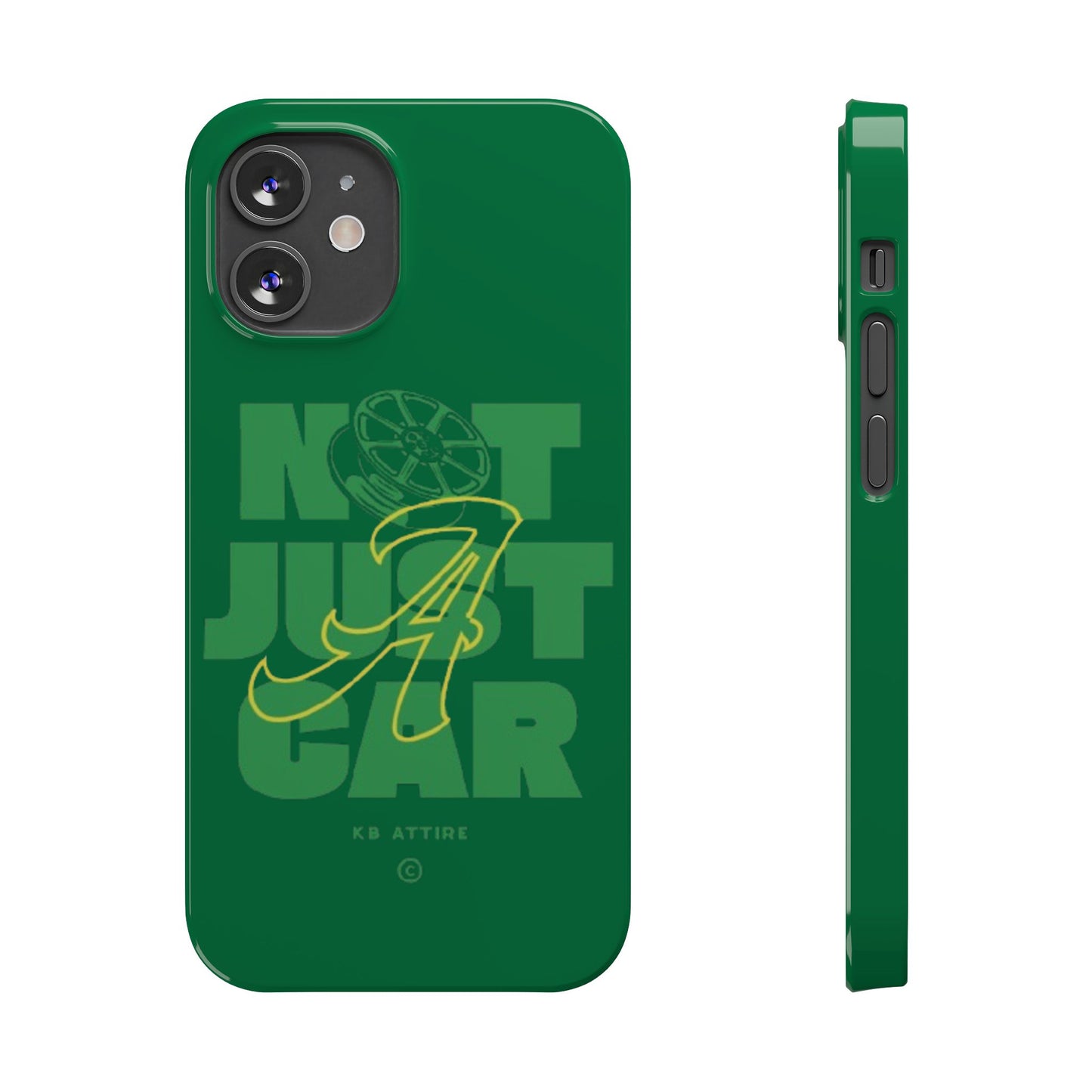 Not Just A Car Slim IPhone Cases (Green)