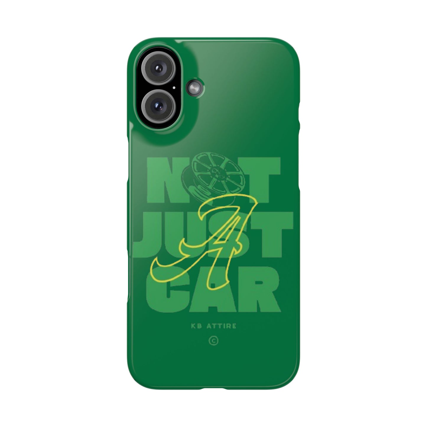 Not Just A Car Slim IPhone Cases (Green)