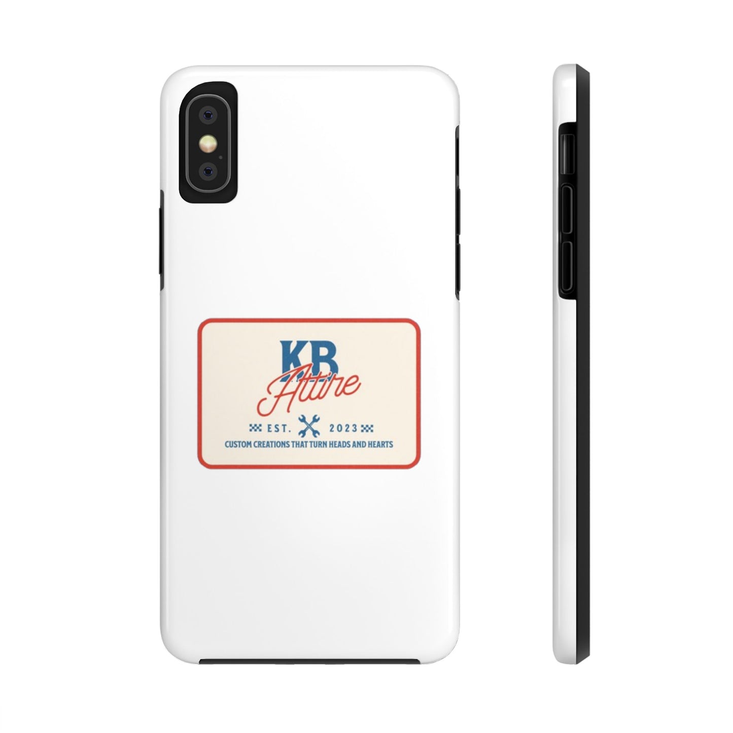 KB Attire 'The Patch' Phone Case (White)